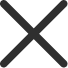 Black X-shaped close or cancel icon on a white background.